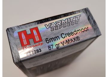 Hornady 6mm Creedmoor 87gr V-MAX 