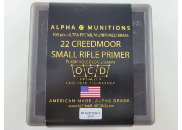 Alpha Munitions 22 Creedmoor Brass